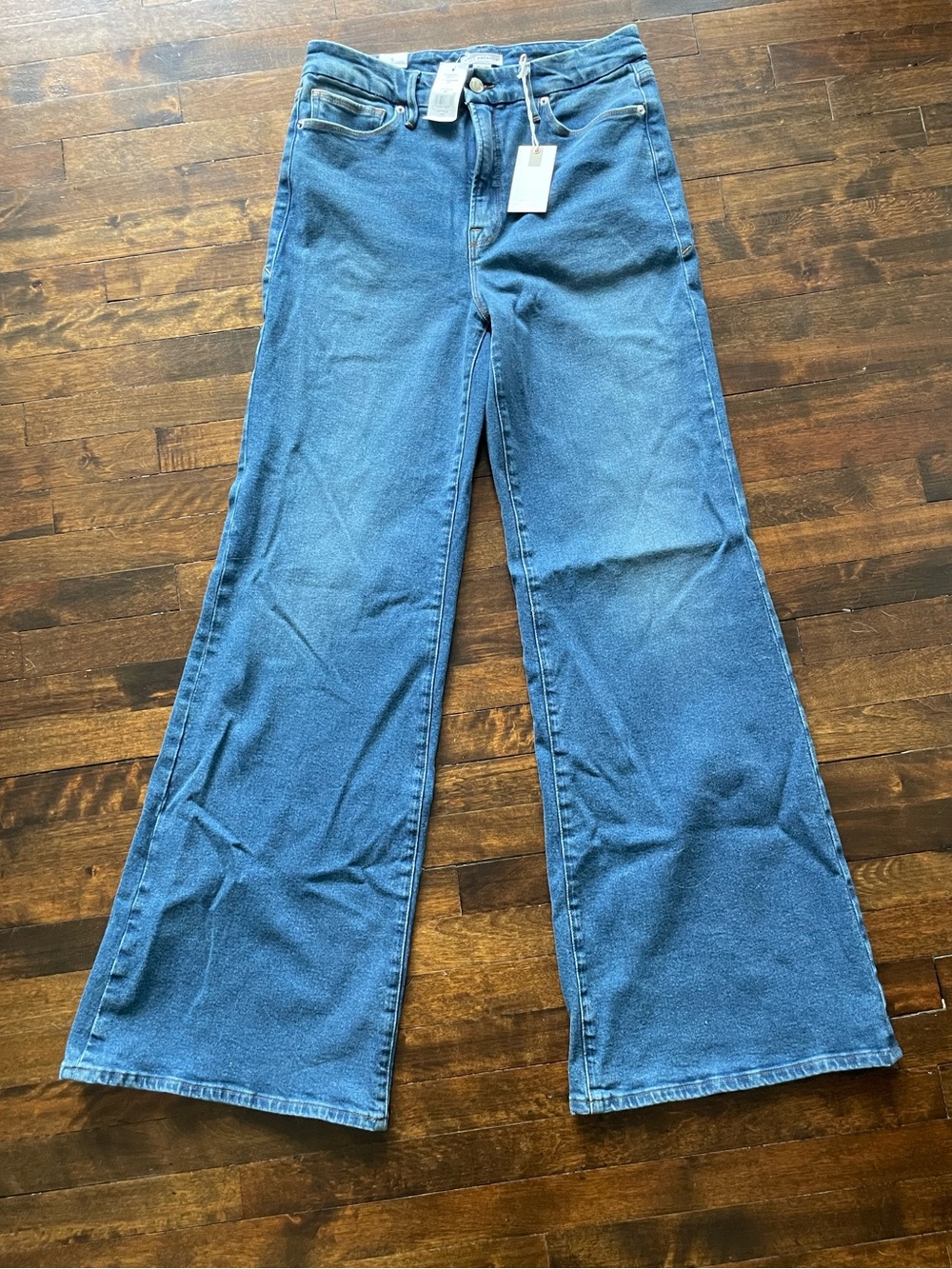 Good American Good Waist palazzo jeans 30
